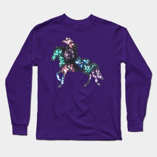 Galaxy Cowgirl Silhouette Long Sleeve T-Shirt